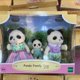 thumbnail image 3 of Figuras de chicas de anime de Sylvanian Families, juego de muebles Calico critters, familia de conejos, elefantes, pandas, trío de correas, 3 of 5