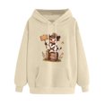 thumbnail image 4 of Aimik Women's Cute Cow Graphic Hoodies Sweatshirts Long Sleeve Pullover Tops with Drawstring Pockets Fall Loose Comfy Hoodied Tops, 4 of 6