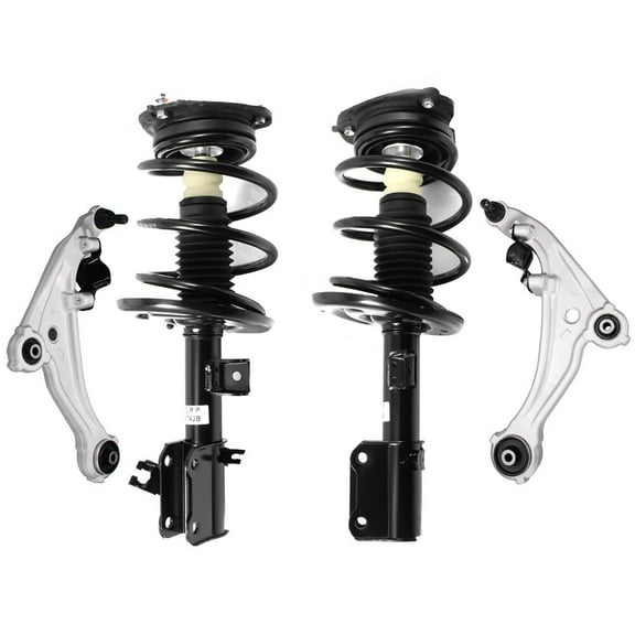 ECCPP 4PCS Front Complete Strut Spring Assembly Control Arm and Ball Joint Assembly for 2007-2013 for Nissan Altima