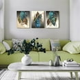 thumbnail image 2 of Abstract Canvas Wall Art For Living Room Family Wall Decor For Bedroom Kitchen Artwork Abstract Leaves Canvas Prints Painting Modern Office Wall Pictures Bathroom Home Decorations 12" X 16" 3 Pieces, 2 of 6