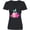 AB-Black, variant on Cute Mermaid, Pink Hair, Green Tail Women's V-Neck T-Shirt