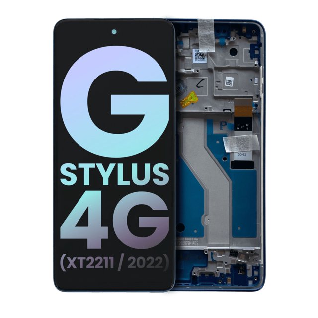 Replacement LCD Assembly With Frame Compatible For Motorola Moto G Stylus 4G (XT2211 / 2022) (Genuine OEM) (Twilight Blue)
