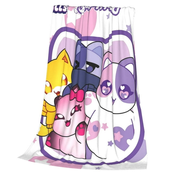 Aphmau Throw Blanket Cozy Plush Lightweight Warm Fuzzy Flannel Blanket Air Conditioning Blanket for Couch Sofa Bed Home Decor Gift 50x40