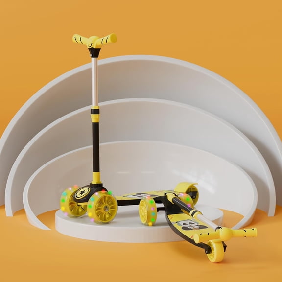 Cockatoo Rocket Racer LED Scooter for Kids (3-12 Years), 4 Adjustable Heights, 40mm LED Wheels