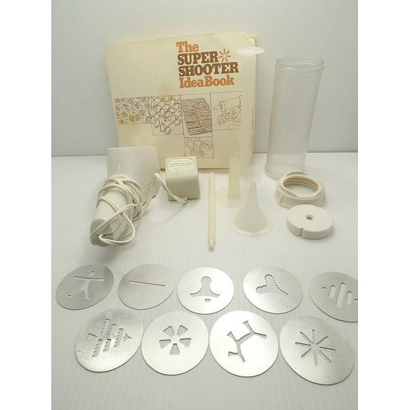 Electric Cookie Maker Wear-Ever Super Shooter 70001 Canape Candy Complete Works
