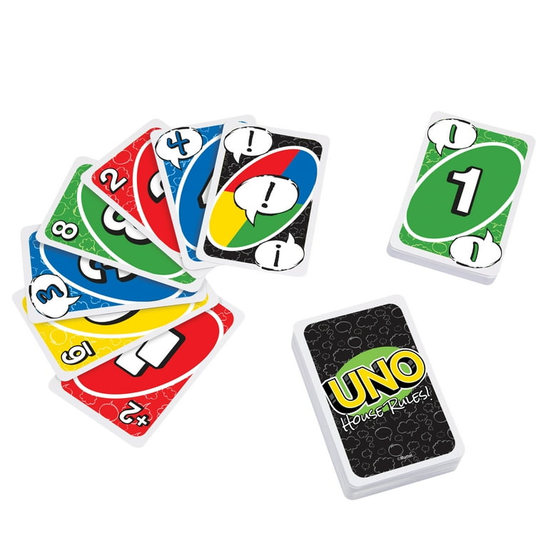 IsEasy Uno Playing Card Game Mattel Games Wild Card Uno Flip Uno (Wild Card  uno)