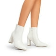 thumbnail image 5 of Dream Pairs Women's Pointed Toe Chunky Heel Ankle Booties Short Boots, 5 of 5