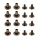 thumbnail image 1 of Juego de 120 tornillos Chicago de 9,5 x 8 mm, de latón sin rebabas, de aspecto curvo, de cabeza plana, para galvanoplastia y remaches de cuero., 1 of 14