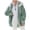 Green, variant on Sawvnm Trench Coat Women Women Plus Size Winter Warm Loose Plush Zip Solid Color Outdoor Hooded Jacket Coat for Women Purple S-5XL