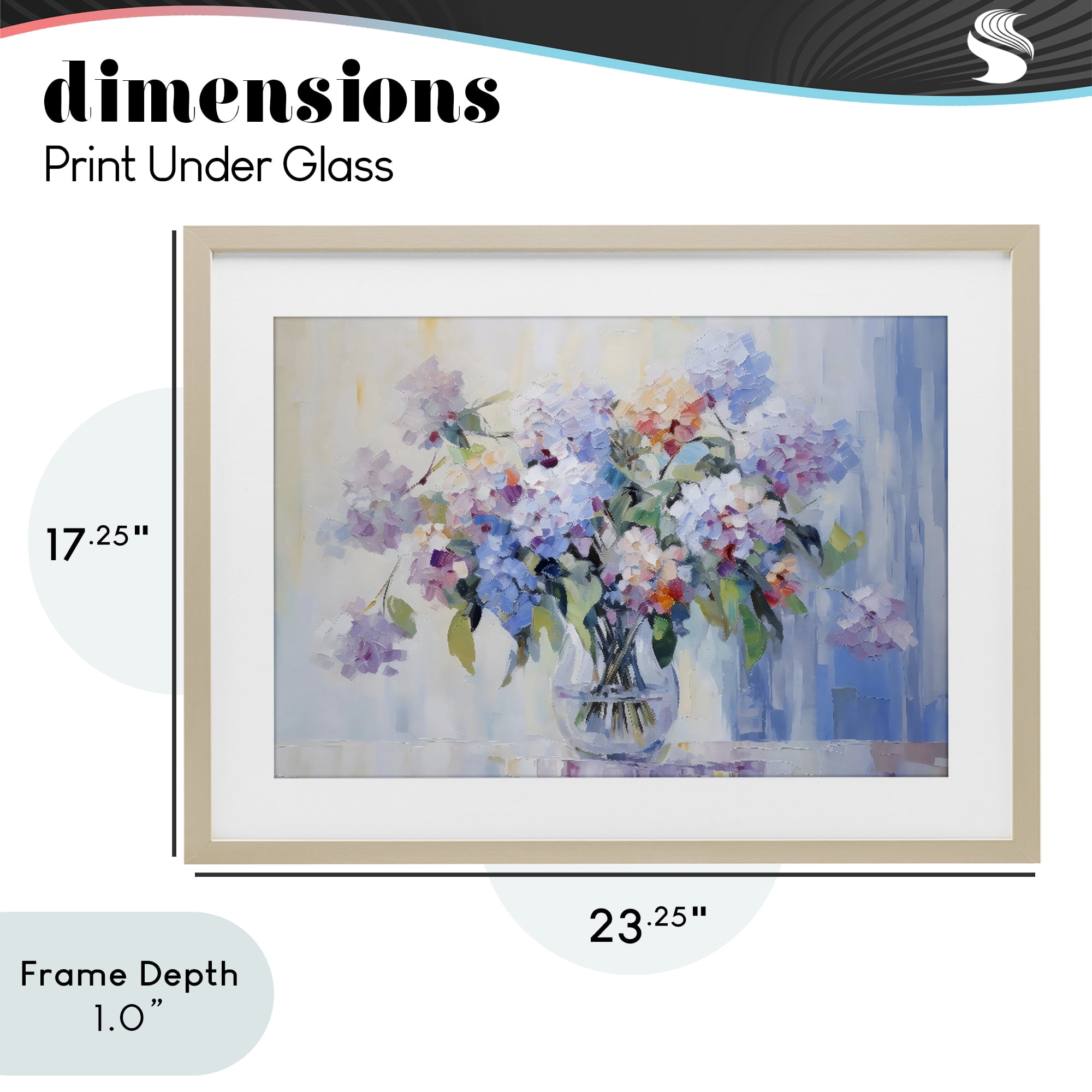 Stupell Industries In Full Bloom Bouquet Birch Framed Print Under Glass, design by Creative Studio