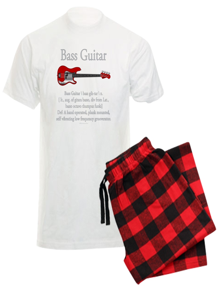 CafePress Bass Guitar LFG Mens Light Pajamas Pajama Set