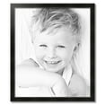 thumbnail image 2 of ArtToFrames 28" x 33" Honors Black with Silver Picture Frame, 28x33 inch Black Wood Poster Frame (WOM-5157), 2 of 7