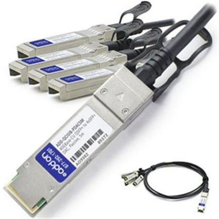 UPC: 0821455493274 | 5M 40GB DAC QSFP-4SFP10G-CU5M/ 90Y9433 QSFP+ TO 4XSFP+ 40GBASE-CU