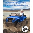 thumbnail image 5 of EastVita 24V Ride on Car for Kids, 2 Seater Ride on Car Truck, Licensed Toyota Electric Car with Parent Remote Control, 4.4MPH, 4x550W Motors, 5 of 6