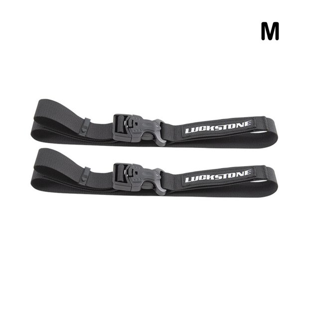 mmirethe 2X Ceinture Attachée pour Bagages, Sangle de Cils, Harnais de Rangement, Sangle Réglable pour Extérieur, Noir/m