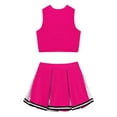 thumbnail image 6 of iiniim Kids Girls Sequined Cheerleading Uniform Tank Crop Top with Pleated Skirt Set Cheer Costume, 6 of 7