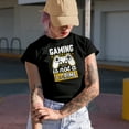 thumbnail image 2 of Gaming Is Not a Crime, Gamer, Military Green T-Shirt, Small, 2 of 5