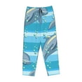thumbnail image 4 of Naloa Dolphin Print Women’s Ultra-Soft Comfy Pajama Lounge Pants with Pockets & Drawstring, 4 of 8