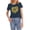 04-Navy, variant on Graphic Tees for Women mit Print Crewneck Stretch Short Sleeve Lounge Loose Print Cool Plus Size Basic Tees for Women Pink Size 2XL