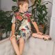 thumbnail image 4 of Fotbe Butterflies And Flowers Painting Pijama Estampada de 2 Piezas para Niños – Ropa de Dormir de Manga Corta Cómoda para Niños y Niñas, Camiseta y Shorts de Algodón-Medium, 4 of 6