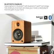 Kanto YU6 Powered Bookshelf Speakers with Built-In Bluetooth - Pair (Walnut)