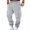 50#Light Gray, variant on Cargo Pants for Men Elastic Waist Drawstring Baggy Pants with Pockets Sport Athletic Gym Workout Jogging Sweat Pants Royal Blue 3XL