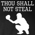 thumbnail image 3 of CafePress - Thou Shall Not Steal Long Sleeve T Shirt - Long Sleeve Dark T-Shirt, 3 of 4