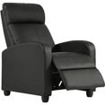 thumbnail image 4 of FDW Recliner Chair for Living Room Home Theater Seating Single Reclining Sofa Lounge with Padded Seat Backrest (Black) My Lux Decor Round, 4 of 12