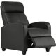 thumbnail image 4 of FDW Recliner Chair for Living Room Home Theater Seating Single Reclining Sofa Lounge with Padded Seat Backrest (Black) My Lux Decor Round, 4 of 12