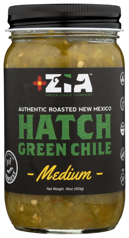 Zia Green Chile Company Green Chile Medium Hatch , 16 Oz