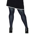 thumbnail image 2 of Hanes Curves Control Top Opaque Tights Ink Navy 3X/4X Women's, 2 of 2