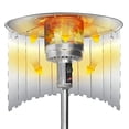 thumbnail image 2 of Patio Heater Reflector Shield, Upgraded 12" Height Heat Focusing Reflector For Round Natural Gas And Propane Patio Heaters - For Extra Heat Reflecting Power(10 Panels), 2 of 4