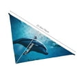 thumbnail image 3 of Naloa Ocean Dolphin Fish School Dog Bandanas 1PC Washable Triangle Dog Scarfs Premium Durable Fabric, for Small Medium Large Dogs and Cats, 3 of 6