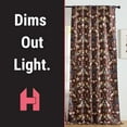 thumbnail image 4 of THD Florencia Floral & Birds Patterned Window Back Tab Rod Pocket Curtains Bedroom - Light Blocking Darkening Window Panels, Set of 2, 4 of 8
