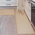 thumbnail image 2 of Kitchen Mat Set of 2 PCS, Cushioned Non Slip Rugs for Kitchen Floor, Absorbent Runner Comfort Standing Mats Washable for Kitchen, Office, Home, 17.3"x47"+17.3"x30" (Brown), 2 of 5