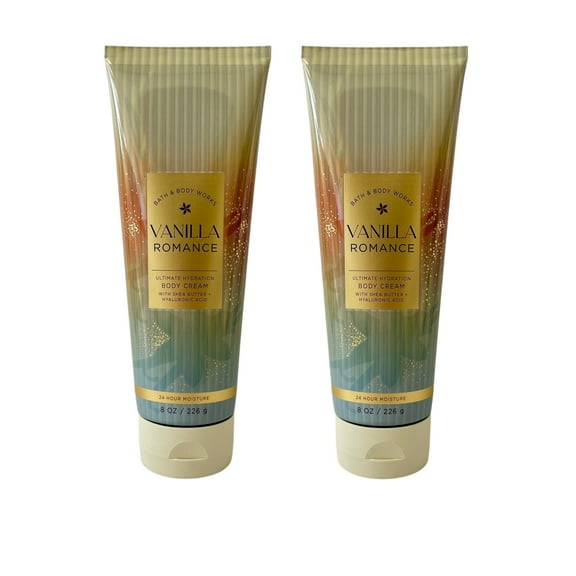 Bath & Body Works Vanilla Romance Body Cream 8 fl oz 2 Pack