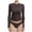 Brown, variant on breaise Plus Size Clearance Women Long Sleeve Mock Turtleneck Shirts Stretch Slim T Shirt Casual Lightweight Tight Tops S-5XL