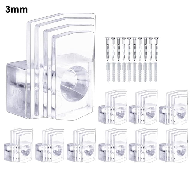 Unbreakable Mirror Mounting Clips for Secure Wall Installation Pack of 20