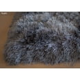 thumbnail image 3 of 8x10 Feet Gray Grey Color Two Tone Area Rug Carpet Rug Solid Soft Plush Pile Shag Shaggy Fuzzy Furry Modern Contemporary Decorative Designer Bedroom Living Room Hand Woven Non-Slip Canvas Backing, 3 of 5