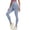 Light Blue, variant on GTEYOIJN Elastic Waistband Leggings Cotton Yoga Pants for Women Tummy Control Pants Women's Fit Leggings with Side Pockets Peach Yoga Pants Sport Leggings Running Wear