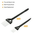 thumbnail image 3 of Uxcell Shaver Cleaning Brush with Black Handle White Nylon Bristles 2 Sizes, 6 Counts, 3 of 5