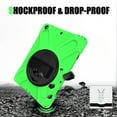 thumbnail image 6 of iPad 10.2 2020/2019 Case with Soft Screen Protector, iPad 8th Generation Case, iPad 7th Generation Case, Dteck Heavy Duty Rugged Shockproof Case with 360 Rotating Handle Stand, Green, 6 of 6