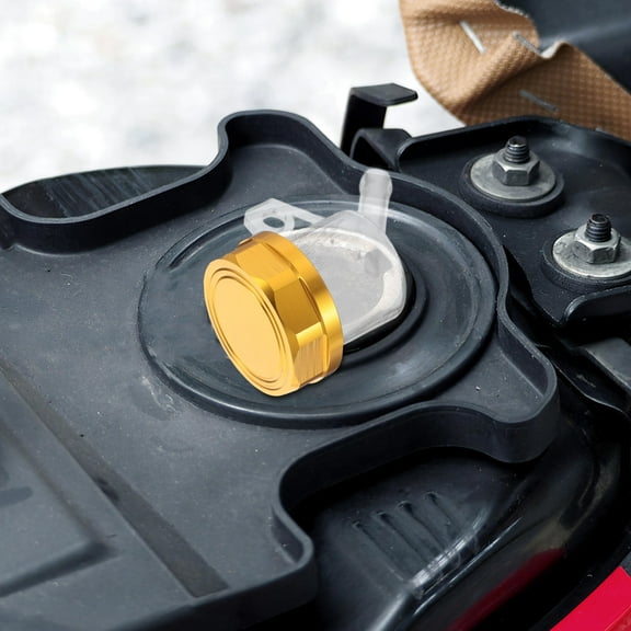 FUTUREORYY Dirt Bike Brake Lever Motorcycle Rear Brake Cylinder Golden Aluminum 1Pack