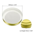 thumbnail image 2 of Uxcell 16Pack 70mm/2.76" Regular Mouth Tin Plate Mason Jar Lids for Canning Jars, Gold, 2 of 6