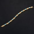 thumbnail image 1 of Fiudx Pulsera de Circonita, Elegante Joya de Magnetoterapia, 3500 Gauss Que Aportan Beneficios para La Salud, Diseño Único para Mejorar La Circulación, Aliviar El Dolor y Aumentar La Energía, Regalo, 1 of 3