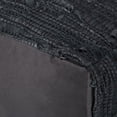 thumbnail image 4 of WyndenHall  Garcia Boho Square Pouf in Woven Genuine Leather Black, 4 of 5