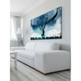 thumbnail image 3 of "Horned Blue" Painting Print on Wrapped Canvas, 3 of 7