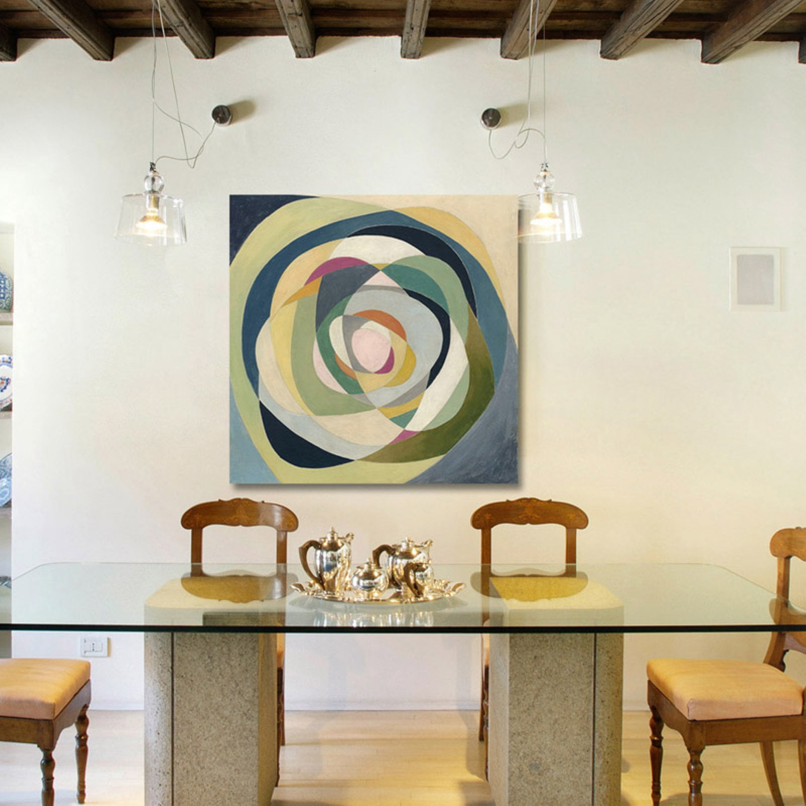 Marmont Hill "Tied in Knots" Painting Print on Wrapped Canvas