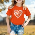 thumbnail image 2 of FINALGANG Girls Boys Kids Short Sleeve TShirts Cartoon Casual Graphic Print Crewneck Relaxed Fit Casual Tees For Summer Party Daily Wear Playtime Orange 3-4 Years, 2 of 4