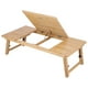 thumbnail image 1 of Mesa de bambú para computadora portátil, Mesa de bambú para computadora portátil, Mesa de Cama portátil Plegable, Mesa elevadora Plegable, diseño fácil de Usar, 1 of 8